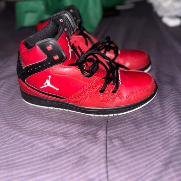 Jordan 1 Flight Gym Red Mens Size US 8 372704-601 Basketball Shoes - Picture 8 of 9